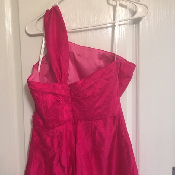 Pink Watters and Watters one shoulder dress - Picture 4 of 16